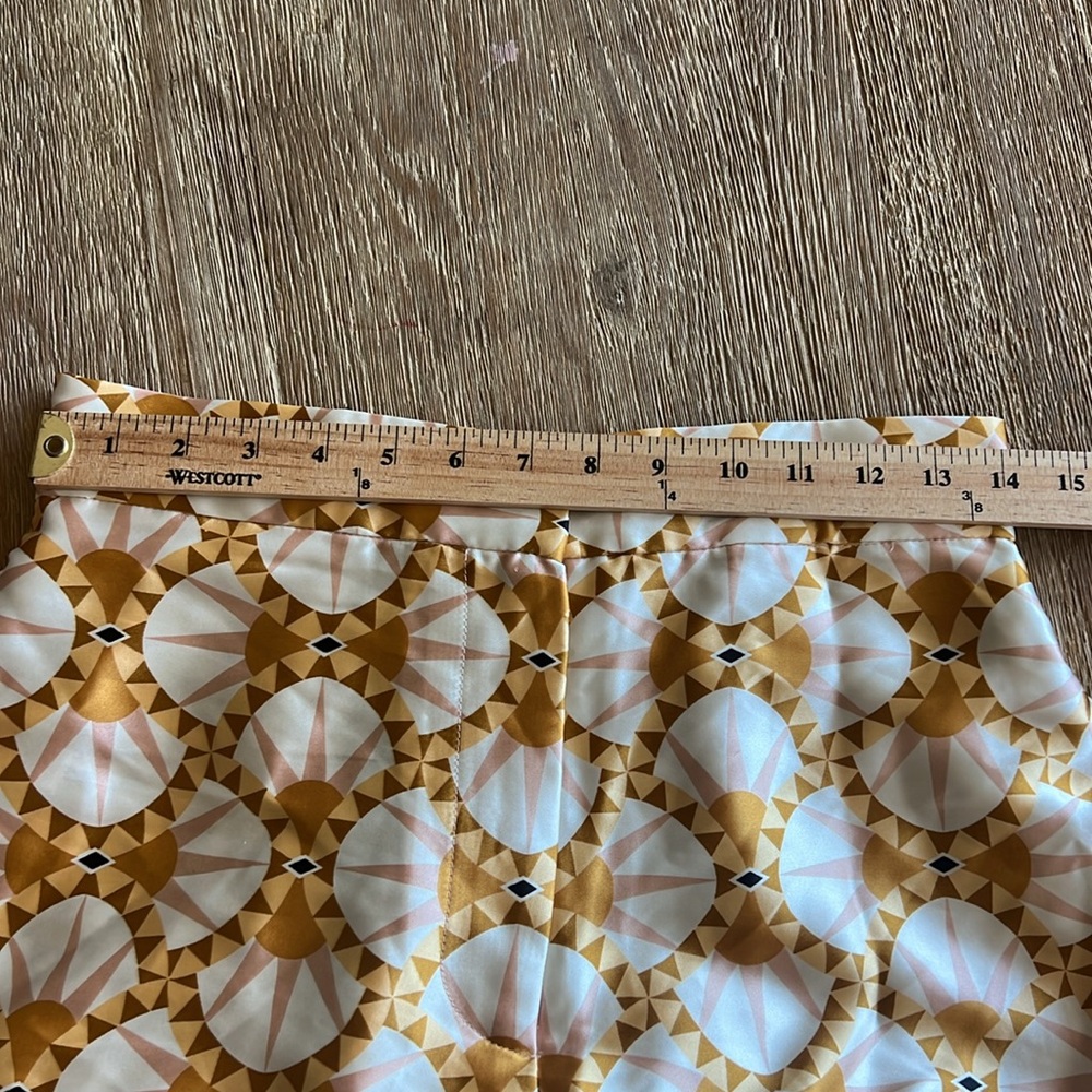 House of Harlow 1960 Gold and White Wide-Leg Trousers - Picture 7 of 10